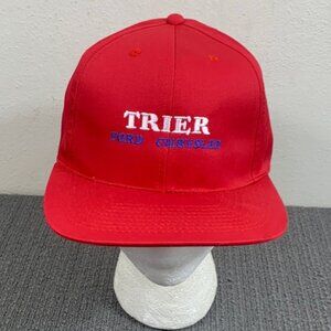 Trier Ford Chrysler Snapback Hat Mens OSFA Red Baseball Cap Attractive Headwear